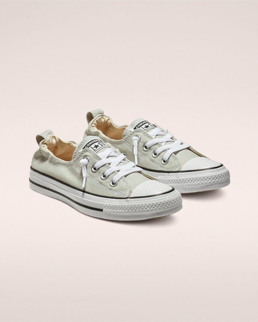 Zapatos Slip On Converse Chuck Taylor All Star Shoreline Mujer Gris | PE PE58W2